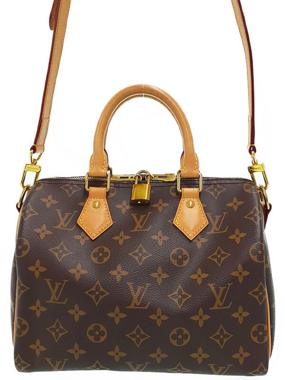 Louis Vuitton Monogram Speedy brown Bandouliere Bag